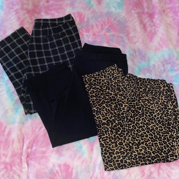 3 pair Joan Rivers cropped leggings - Picture 1 of 9